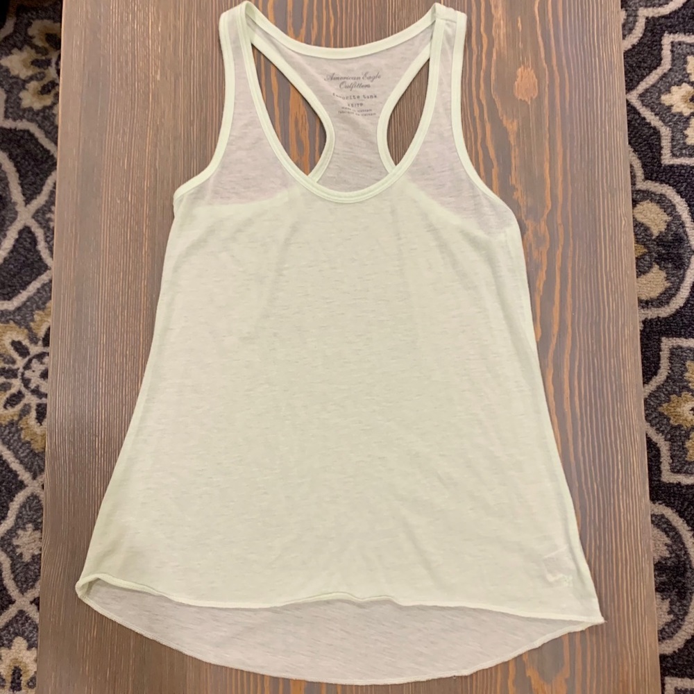 American Eagle Light Green Favorite Tank Size XS